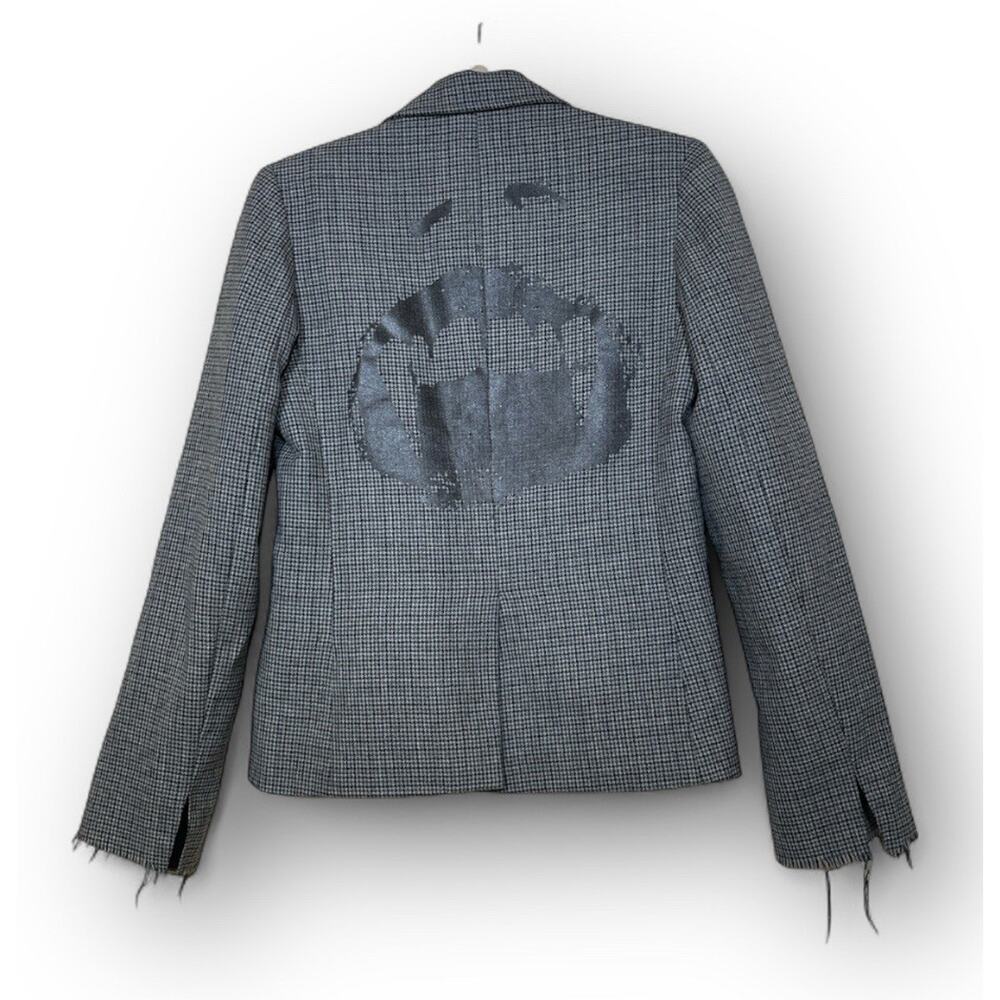 Libertine‎ by Johnson Hartig and Cindy Greene Women Blazer Jacket Sz L Gray